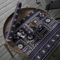 Fiji Masi Tapa Pattern Purple Wrapping Paper - Polynesian Pride