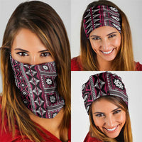 Fiji Masi Tapa Pattern Pink Neck Gaiter - Polynesian Pride