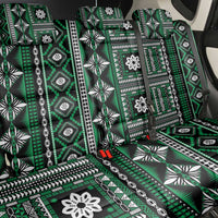 Fiji Masi Tapa Pattern Green Back Car Seat Cover - Polynesian Pride