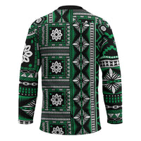 Fiji Masi Tapa Pattern Green Hockey Jersey - Polynesian Pride