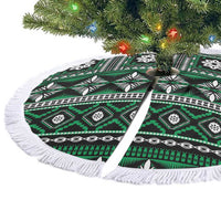 Fiji Masi Tapa Pattern Green Tree Skirt - Polynesian Pride