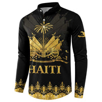 Haiti Neg Marron Gold Button Sweatshirt Lespwa pa anyen san aksyon
