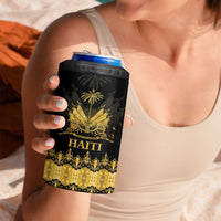 Haiti Neg Marron Gold 4 in 1 Can Cooler Tumbler Lespwa pa anyen san aksyon