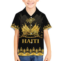 Haiti Neg Marron Gold Family Matching Tank Maxi Dress and Hawaiian Shirt Lespwa pa anyen san aksyon