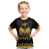 Haiti Neg Marron Gold Kid T Shirt Lespwa pa anyen san aksyon
