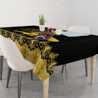 Haiti Neg Marron Gold Tablecloth Lespwa pa anyen san aksyon