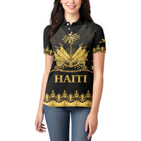 Haiti Neg Marron Gold Women Polo Shirt Lespwa pa anyen san aksyon