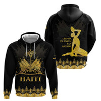 Haiti Neg Marron Gold Zip Hoodie Lespwa pa anyen san aksyon
