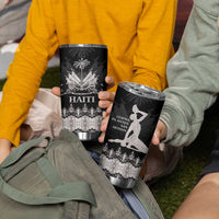 Haiti Neg Marron Silver Tumbler Cup Hope is Nothing Without Action