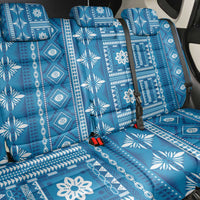 Fiji Masi All Blue Back Car Seat Cover Tapa Pattern - Polynesian Pride