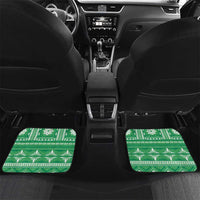 Fiji Masi All Green Car Mats Tapa Pattern - Polynesian Pride