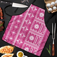 Fiji Masi All Pink Apron Tapa Pattern - Polynesian Pride