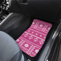 Fiji Masi All Pink Car Mats Tapa Pattern - Polynesian Pride