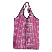 Fiji Masi All Pink Grocery Bag Tapa Pattern - Polynesian Pride