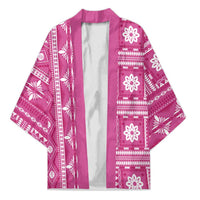 Fiji Masi All Pink Kimono Tapa Pattern - Polynesian Pride