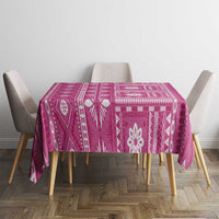 Fiji Masi All Pink Tablecloth Tapa Pattern - Polynesian Pride