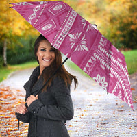 Fiji Masi All Pink Umbrella Tapa Pattern - Polynesian Pride