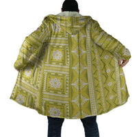 Fiji Masi All Yellow Cloak Tapa Pattern - Polynesian Pride