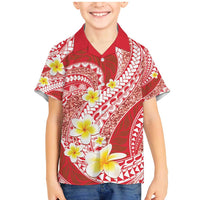 Plumeria Polynesian Coral Glitter Pattern Family Matching Mermaid Dress and Hawaiian Shirt