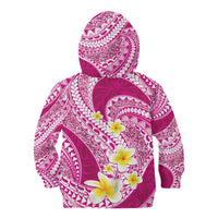Plumeria Polynesian Pink Glitter Pattern Kid Hoodie