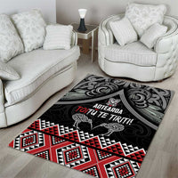 Aotearoa Toitu Te Tiriti Waitangi Area Rug Proud To Be Maori