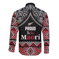 Aotearoa Toitu Te Tiriti Waitangi Long Sleeve Button Shirt Proud To Be Maori