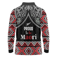 Aotearoa Toitu Te Tiriti Waitangi Long Sleeve Polo Shirt Proud To Be Maori