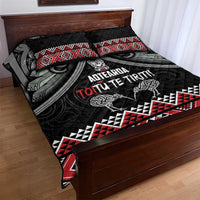 Aotearoa Toitu Te Tiriti Waitangi Quilt Bed Set Proud To Be Maori