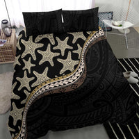 Beige Polynesian Starfish Unique Pattern Bedding Set