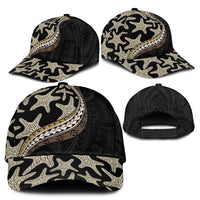 Beige Polynesian Starfish Unique Pattern Classic Cap