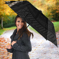 Beige Polynesian Starfish Unique Pattern Umbrella