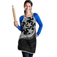Monotone Polynesian Starfish Unique Pattern Apron