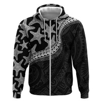 Monotone Polynesian Starfish Unique Pattern Hoodie