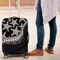 Monotone Polynesian Starfish Unique Pattern Luggage Cover