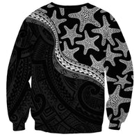 Monotone Polynesian Starfish Unique Pattern Sweatshirt