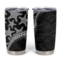 Monotone Polynesian Starfish Unique Pattern Tumbler Cup