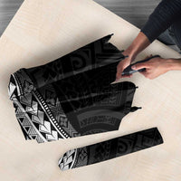 Monotone Polynesian Starfish Unique Pattern Umbrella