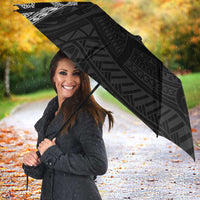 Monotone Polynesian Starfish Unique Pattern Umbrella