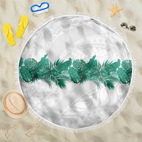 Hawaii Tropical Leaves Beach Blanket Polynesian Pattern