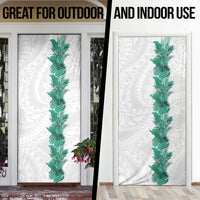 Hawaii Tropical Leaves Door Cover Polynesian Pattern