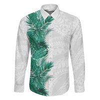 Hawaii Tropical Leaves Family Matching Puletasi and Hawaiian Shirt Polynesian Pattern