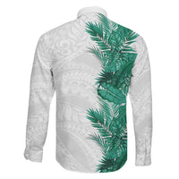 Hawaii Tropical Leaves Family Matching Puletasi and Hawaiian Shirt Polynesian Pattern