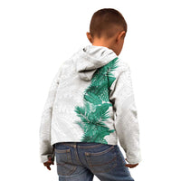 Hawaii Tropical Leaves Kid Hoodie Polynesian Pattern