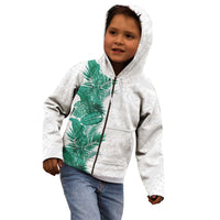 Hawaii Tropical Leaves Kid Hoodie Polynesian Pattern