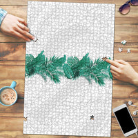 Hawaii Tropical Leaves Puzzle Polynesian Pattern