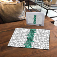 Hawaii Tropical Leaves Puzzle Polynesian Pattern