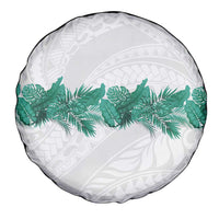 Hawaii Tropical Leaves Spare Tire Cover Polynesian Pattern