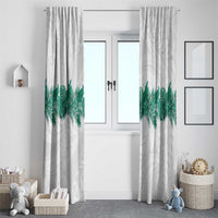 Hawaii Tropical Leaves Window Curtain Polynesian Pattern