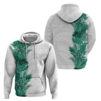 Hawaii Tropical Leaves Zip Hoodie Polynesian Pattern