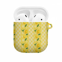 Hawaii Lemon Palaka AirPods Case Striped Stylized
